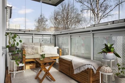 Balkong eller utsiktsbild