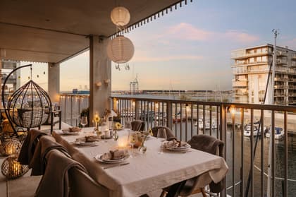 Balkong eller utsiktsbild