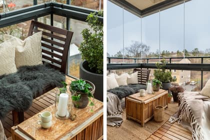 Balkong eller utsiktsbild