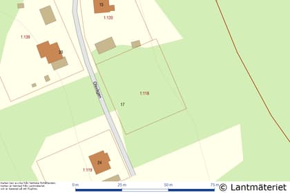 Illustrerad karta över fastigheten eller området