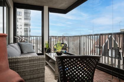 Balkong eller utsiktsbild