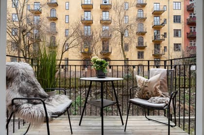 Balkong eller utsiktsbild