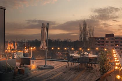 Balkong eller utsiktsbild