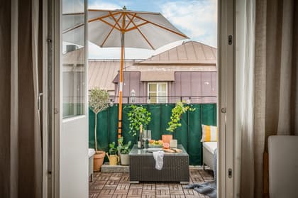 Balkong eller utsiktsbild