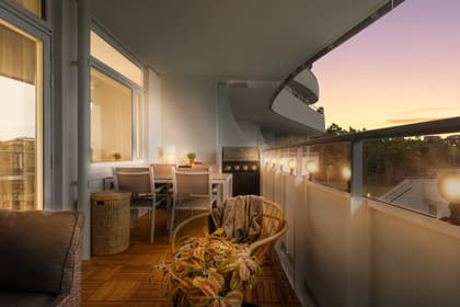 Balkong eller utsiktsbild