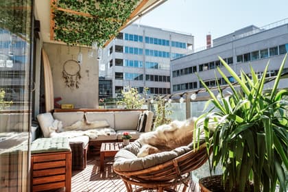 Balkong eller utsiktsbild