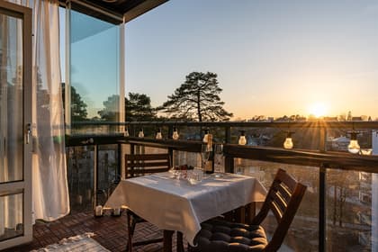 Balkong eller utsiktsbild