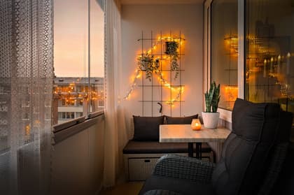 Balkong eller utsiktsbild