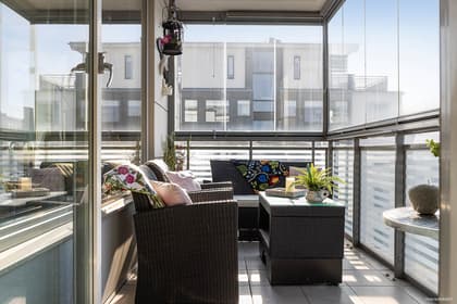 Balkong eller utsiktsbild