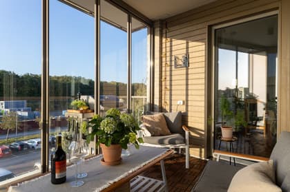 Balkong eller utsiktsbild