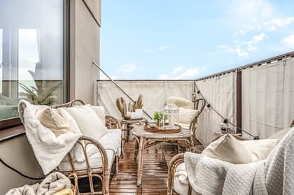 Balkong eller utsiktsbild