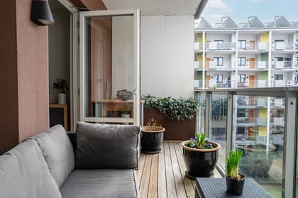 Balkong eller utsiktsbild