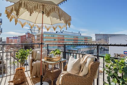 Balkong eller utsiktsbild