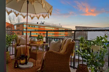 Balkong eller utsiktsbild