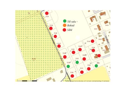 Illustrerad karta över fastigheten eller området