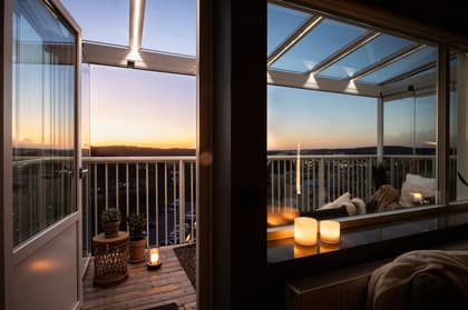 Balkong eller utsiktsbild