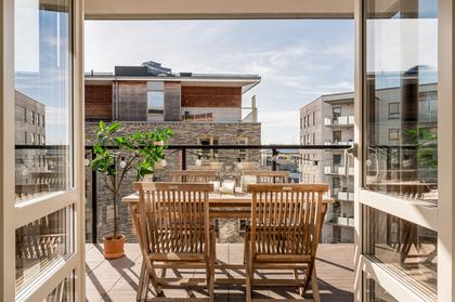 Balkong eller utsiktsbild