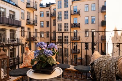 Balkong eller utsiktsbild