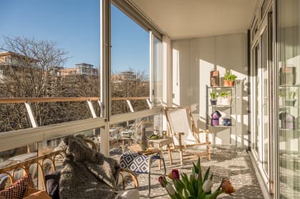 Balkong eller utsiktsbild