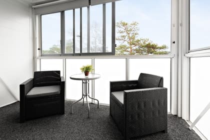 Balkong eller utsiktsbild