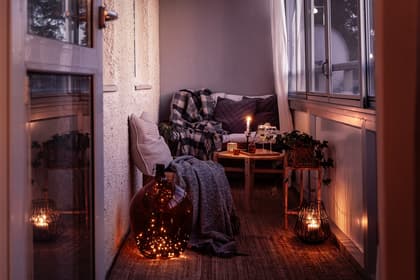 Balkong eller utsiktsbild