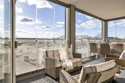 Balkong eller utsiktsbild