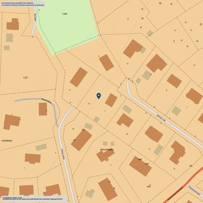 Illustrerad karta över fastigheten eller området