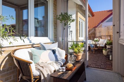 Balkong eller utsiktsbild