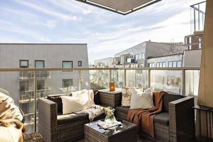 Balkong eller utsiktsbild