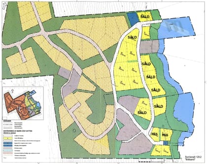 Illustrerad karta över fastigheten eller området
