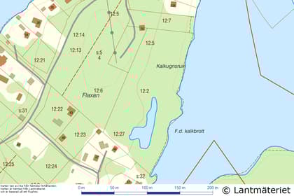 Illustrerad karta över fastigheten eller området