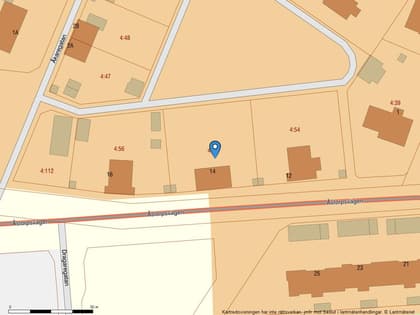 Illustrerad karta över fastigheten eller området