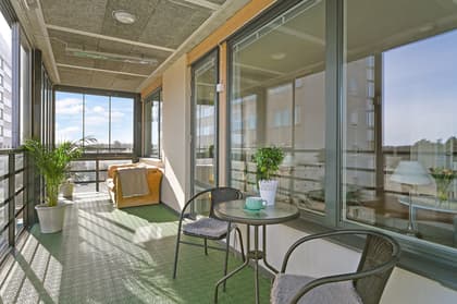 Balkong eller utsiktsbild