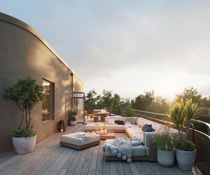 Balkong eller utsiktsbild