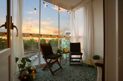 Balkong eller utsiktsbild