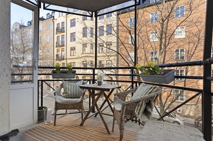 Balkong eller utsiktsbild