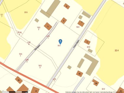 Illustrerad karta över fastigheten eller området