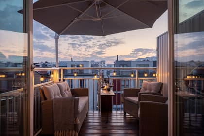 Balkong eller utsiktsbild