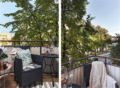 Balkong eller utsiktsbild