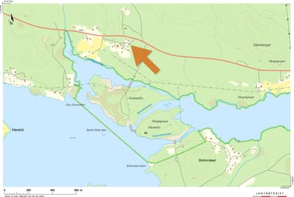 Illustrerad karta över fastigheten eller området
