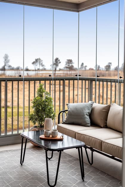 Balkong eller utsiktsbild