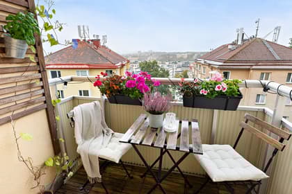 Balkong eller utsiktsbild