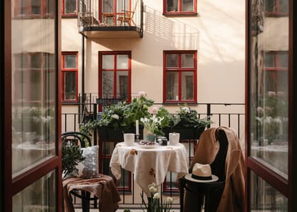 Balkong eller utsiktsbild