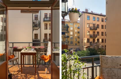 Balkong eller utsiktsbild