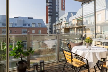 Balkong eller utsiktsbild