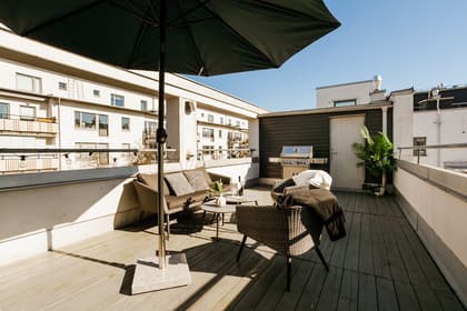 Balkong eller utsiktsbild