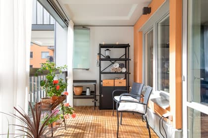 Balkong eller utsiktsbild