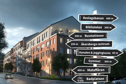 Terrassen 1, Bostadsrätter · Åkersberga · Österåker