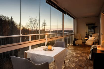 Balkong eller utsiktsbild