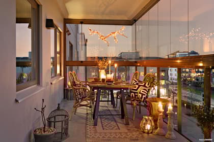 Balkong eller utsiktsbild